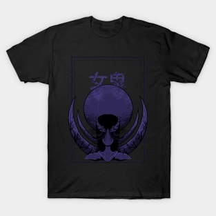 illustration of dark female oni T-Shirt